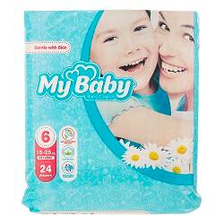 پوشک سایز 6 (24 عددی) مای بیبی